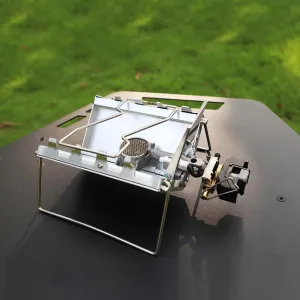 Single Stove for Camping Outdoors Compact Cassette Gas Stove Portable Foldable Table Camp Stove for Hiking Picnic