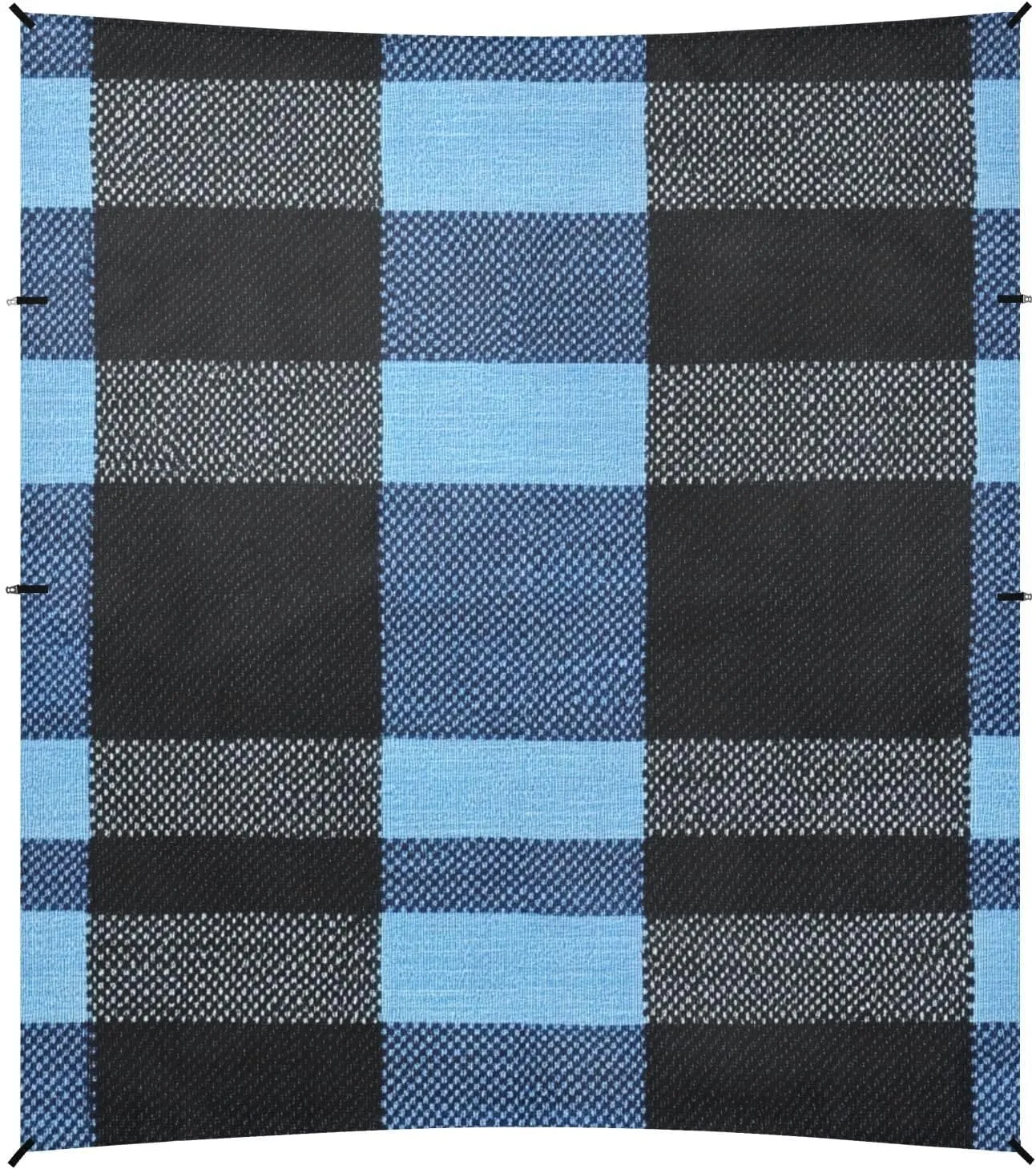 Slatebuffalo Turquoise Plaid Check Tartan Scotland Beach Tent UPF50  Easy Setup Sun Shade with Sturdy Poles, Sandbags and Shovel for Camping Trips, Fishing, Backyard Fun or Picnics