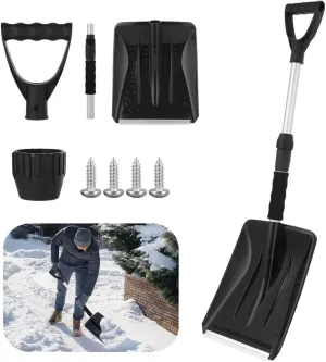 Snow Shovel Kit for Outdoor Activities, Portable Aluminum Alloy & Abs, Essential for Truck, Car, Camping