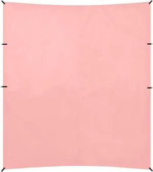 Solid Color Pure Plain Light Pink Beach Canopy UPF50 Lightweight Shade Sun Shelter with Sand Shovel for Camping, Picnics, Backyard & Fishing