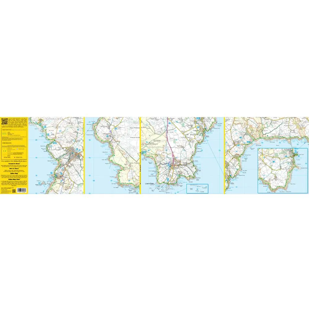 South West Coast Path Zigzag map - 10 - St Michael's Mount to Coverack