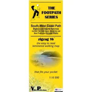 South West Coast Path Zigzag map - 15 - Bigbury-on-Sea to Torcross
