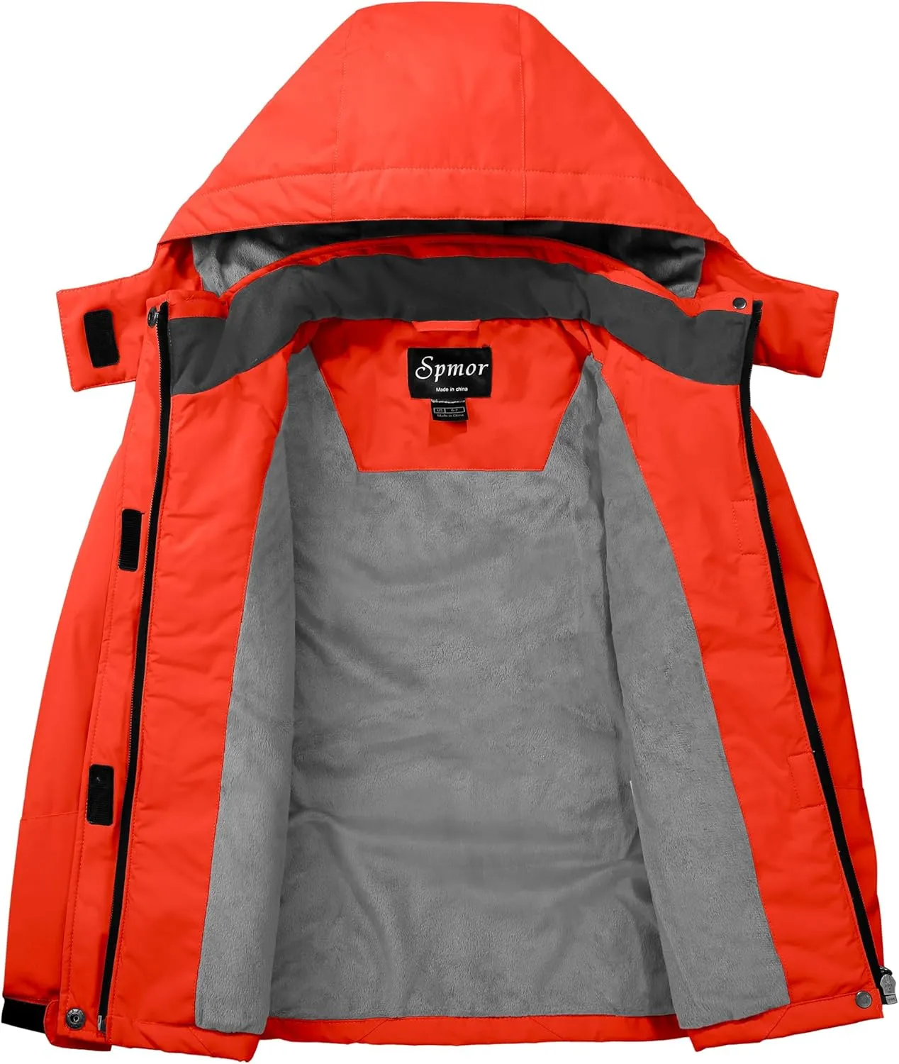 Spmor Girls' Waterproof Ski Jacket Warm Coat Windproof Winter Snowboarding Jacket