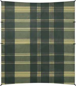 Springgreen Buffalo Plaid Check Tartan Scotland Beach Tent UPF50  Protection Easy Setup Large Portable Sun Shelter with Sandbags, Sand Shovel, Poles for Family Trips, Picnics & Camping