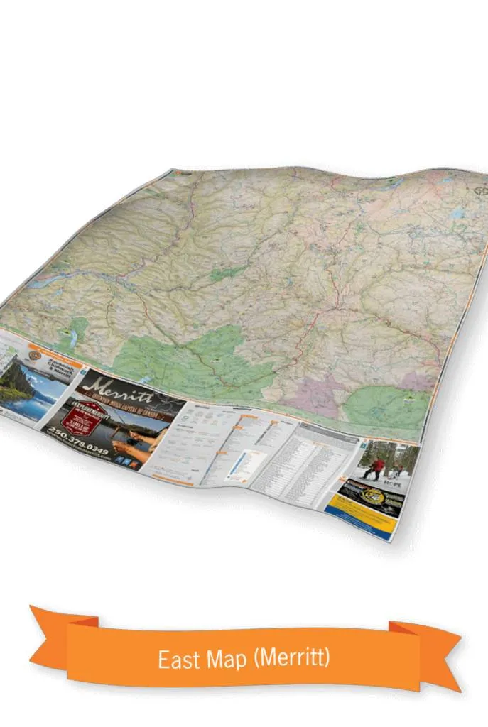 Squamish, Chilliwack, & Merritt BC Waterproof Map