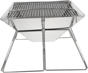 Stainless Steel Portable Grill Easy to Assemble Camping Bbq Rack Outdoor Cooking Stove