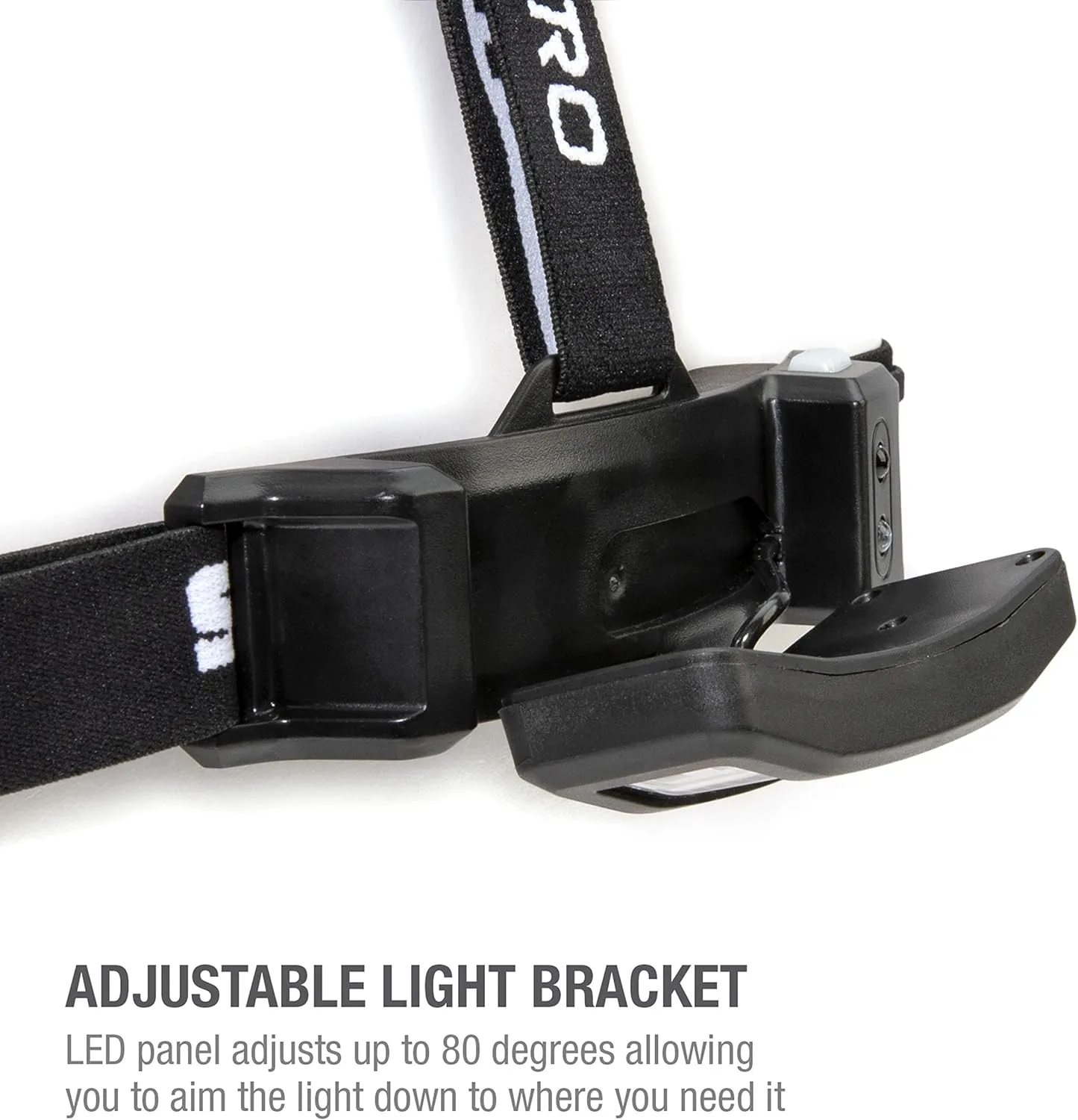 Steelman Pro Slim Profile LED Motion-Sensing Headlamp with Rear Safety Flasher, 3 Brightness Settings, 20m Beam, Water-Resistant, 3 AA Batteries