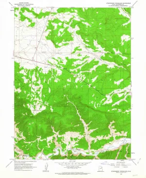 Strawberry Pinnacles UT topo map, 1:24000 Scale, 7.5 X 7.5 Minute, Historical, 1962, Updated 1963, 26.9 x 22 in