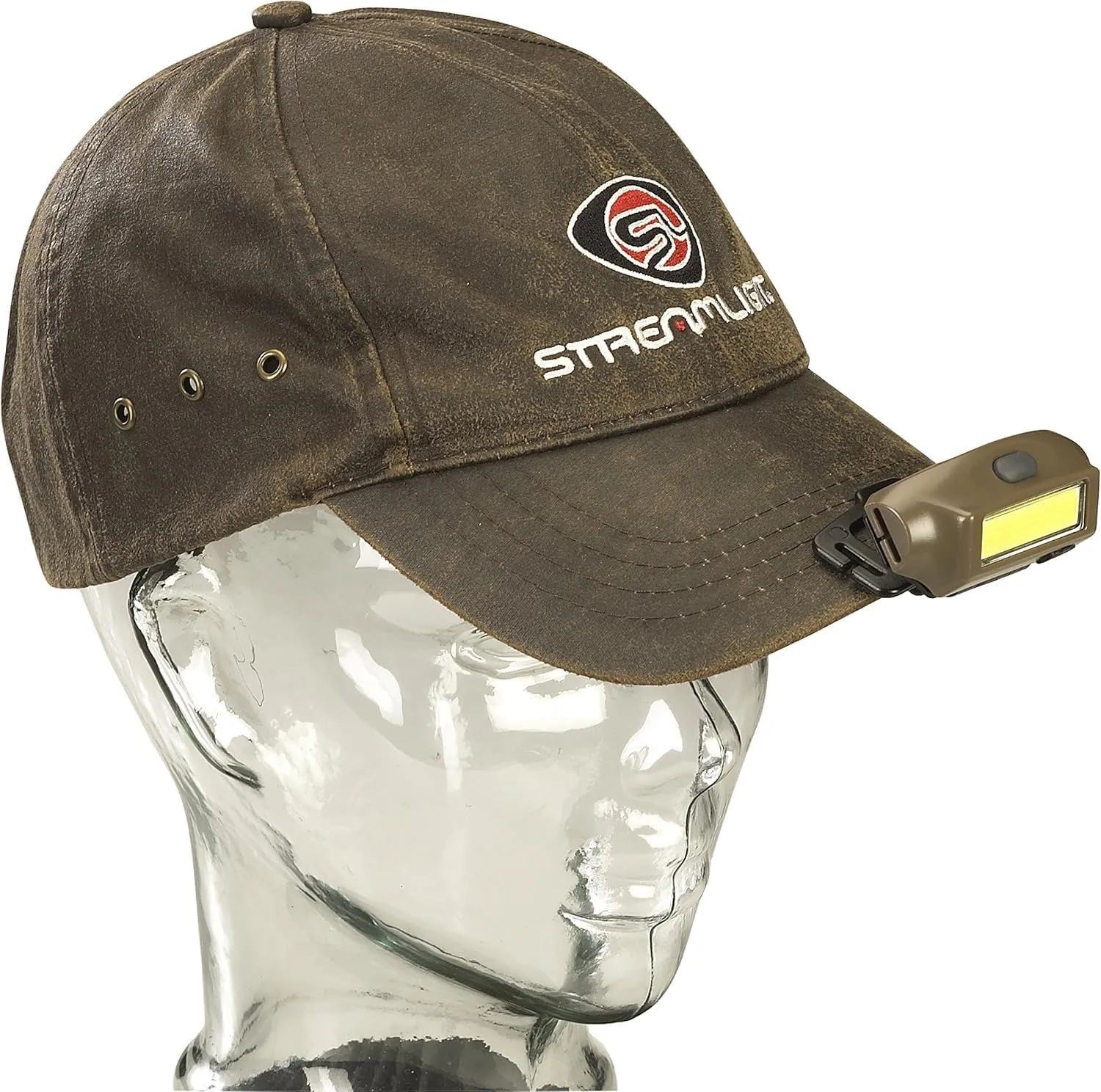 Streamlight 61705 Bandit 180-Lumen Rechargeable Headlamp with White and Red LEDs and USB Cord, Hat Clip & Elastic Headstrap, Red