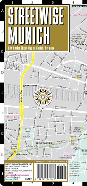 Streetwise Munich Map - Laminated City Center Street Map of Munich, Germany (Michelin Streetwise Maps) Map – Folded Map, February 15, 2018