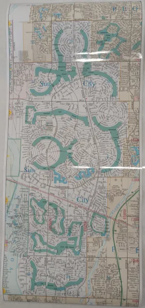 Sun City Wall Map (Arizona) [Map] Phoenix Mapping Service