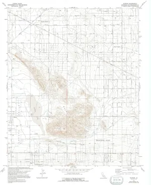 Sunfair CA topo map, 1:24000 Scale, 7.5 X 7.5 Minute, Historical, 1972, Updated 1994, 26.7 x 22 in - Polypropylene