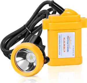 Super Bright LED Mining Headlamp – Rechargeable Waterproof Cap Lamp for Hard Hat, Explosion-Proof Underground Miner Light for Tunnel, Coal Mine, Construction Work, Outdoor Night Use