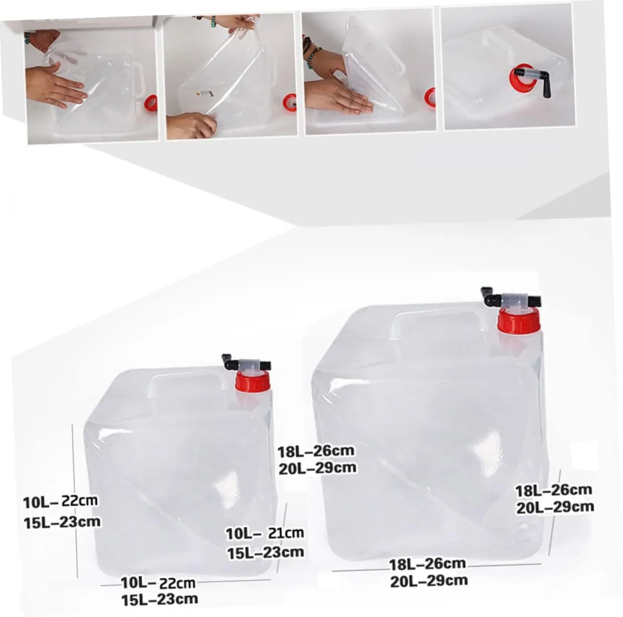 SUPVOX Foldable Water Storage Container Collapsible Water Jug Large Capacity Bucket