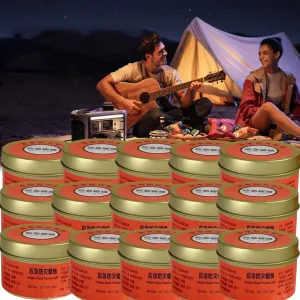 Survival Candles,15 Packs Windproof Emergency Candles, Long Lasting Smokeless Candles for 26-30 Hours,Jar Candle Soy Wax Candles for Power Outages Survival Outdoor Storm Hunting Camp Essentials (50g)