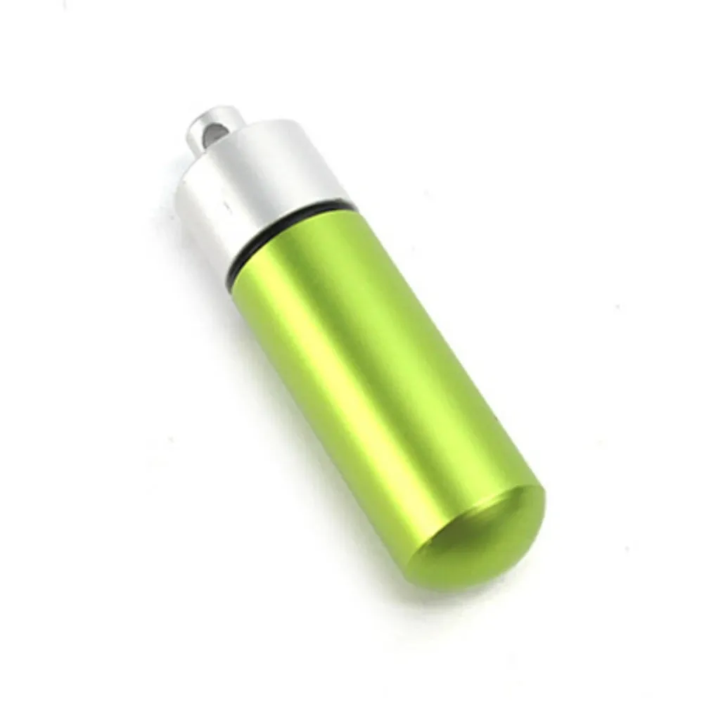 Survival Capsule EDC Keychain Pill Box - Waterproof Portable Medication Container