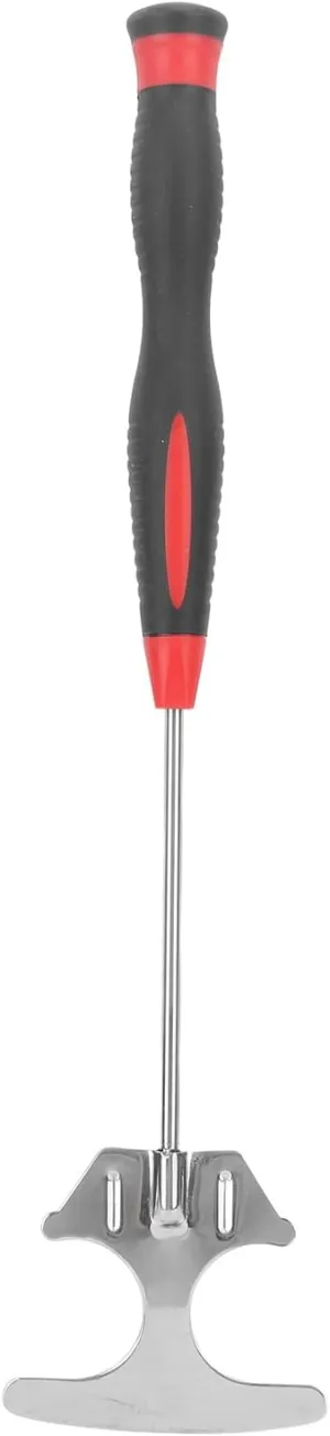 T Shape Shrimp Bait Shovel, Stainless Steel Fishing Tool, Ergonomic Design with Plastic Handle, Compact and Portable for Fishermen, Stylish and Sturdy