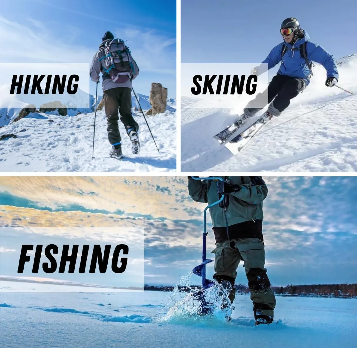 TACVASEN Winter Pants for Men Fleece Lined Waterproof Pants Insulated Hiking Pant for Ski Snowboard Outdoor Work Hunting