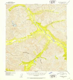 Tanacross A 6 AK topo map, 1:63360 Scale, 15 X 15 Minute, Historical, 1952, Updated 1953, 20.8 x 19 in