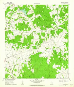 Tanglewood TX topo map, 1:24000 Scale, 7.5 X 7.5 Minute, Historical, 1960, Updated 1962, 26.8 x 23 in