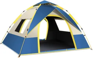 TEidea Pop Up Tents for Camping 4 Person Waterproof Tent Family Camping Tent Instant Tent Portable Automatic Tent for Camping Hiking Mountaineering(Color:1)