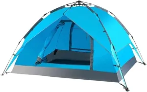 Tents for Camping Beach Tents Waterproof Foldable Camping Tent Double Layer Tent Fishing Mountaineering 3-4 Person Family Tent Outdoor Tent Family Tents for Camping Hiking Traveling