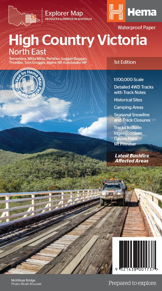 The Victorian High Country - North Eastern Map