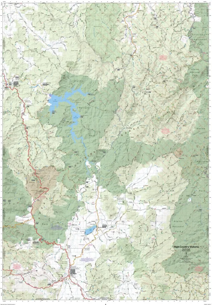 The Victorian High Country - North Eastern Map