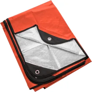 Thermal Blankets Survival - Insulated Blanket for Car Travel | Survival Blankets Heavy Duty Camping Gear, 59x82 Inch Thermal Reflective Tarp for Hiking Climbing, Outdoor Survival Gear,