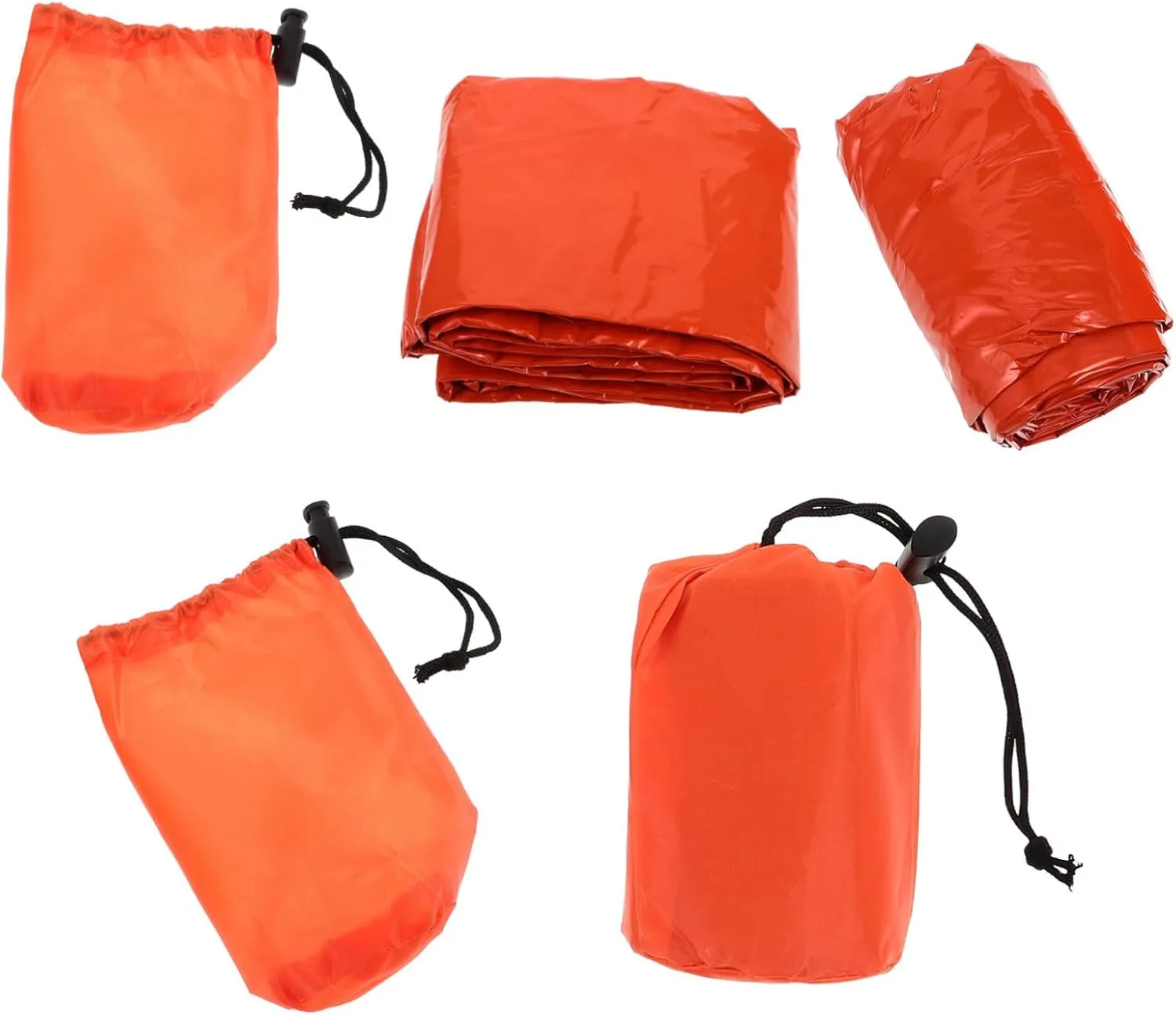 Thermal Survival Sleeping Bag Waterproof Compact Easy to Carry Emergency Bivy Sack for Camping Hiking