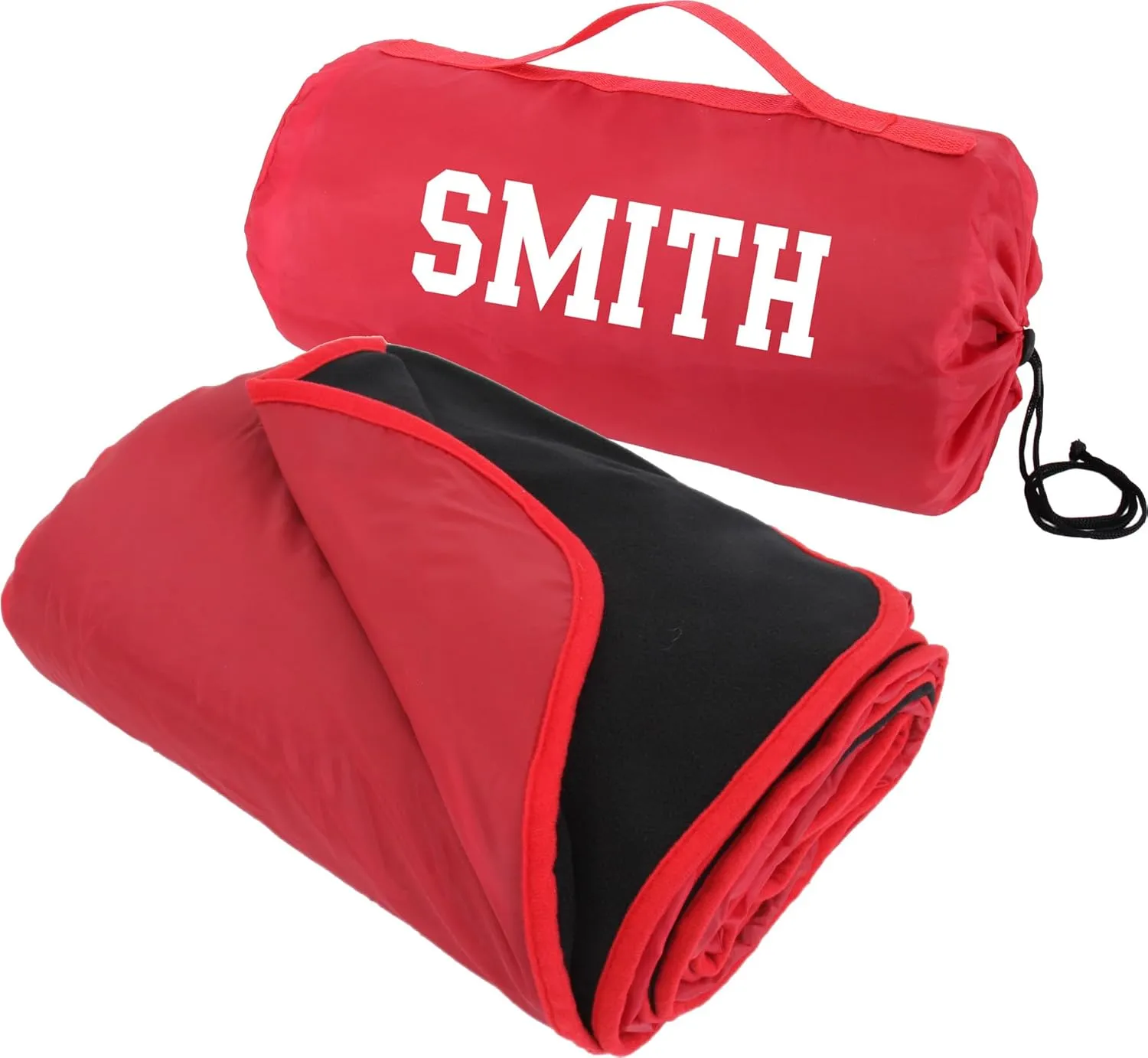 Threadart Personalized Outdoor Rainproof & Windproof Thick Stadium Blanket | for Camping, Picnic, Sports, Festivals, Football, Baseball, Concerts, Parks, Beach 55" x 79"