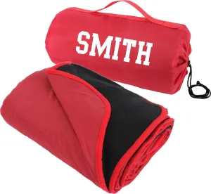 Threadart Personalized Outdoor Rainproof & Windproof Thick Stadium Blanket | for Camping, Picnic, Sports, Festivals, Football, Baseball, Concerts, Parks, Beach 55" x 79"
