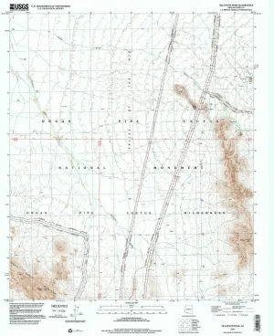 Tillotson Peak AZ topo map, 1:24000 Scale, 7.5 X 7.5 Minute, Historical, 1996, Updated 2000, 26.7 x 22 in