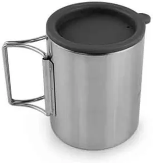 Titanium Cup Cup Pot with Lid Ultralight Foldable Handle Camping Tea Coffee Water Mug Camping Cup Outdoor