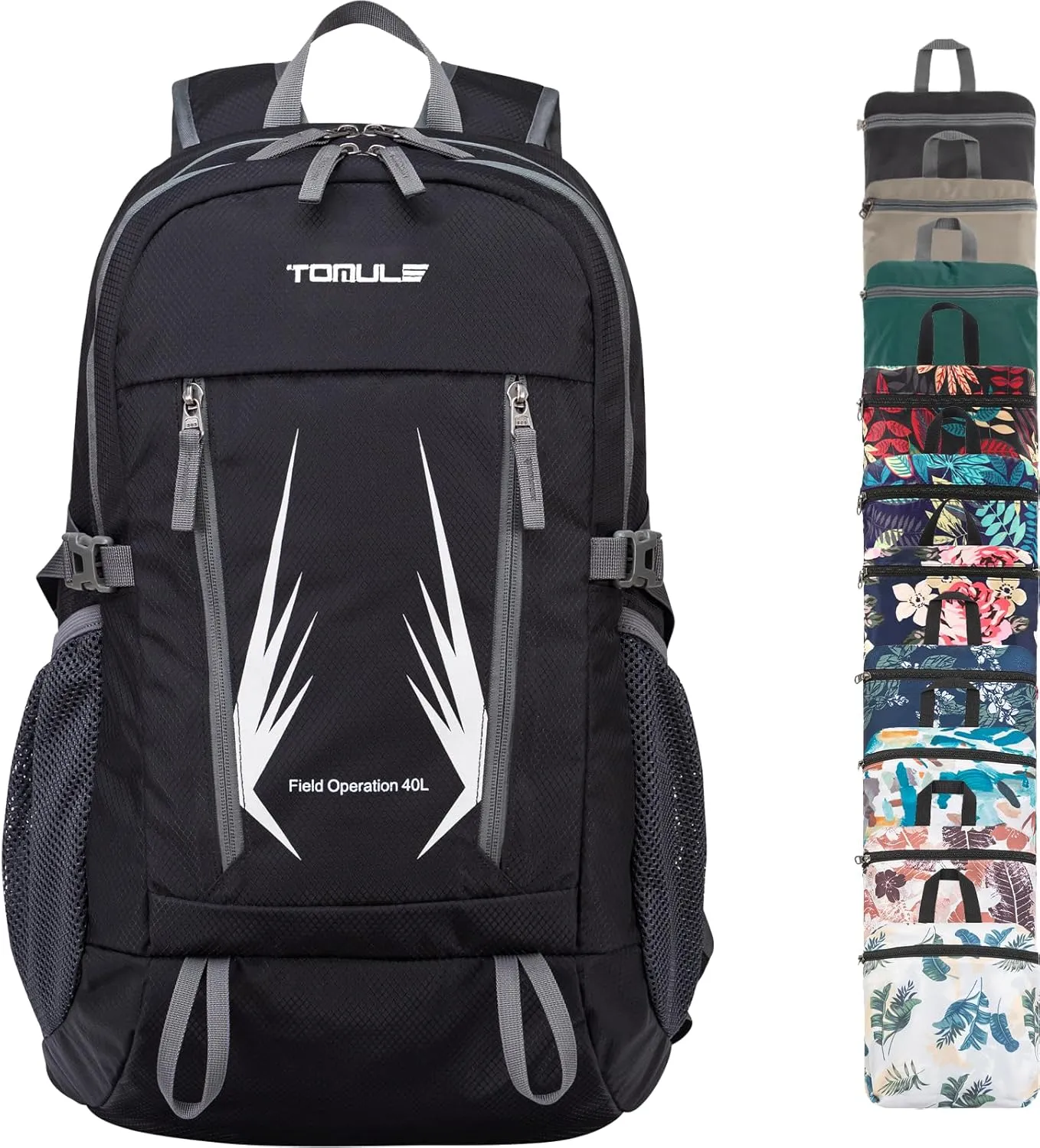 TOMULE Day Hiking Backpack - Small Waterproof Travel Backpack for Women, 40L