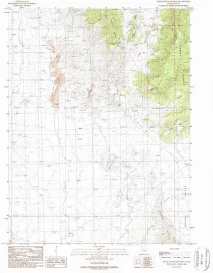 Topaz Mountain West UT topo map, 1:24000 Scale, 7.5 X 7.5 Minute, Historical, 1988, Updated 1989, 26.72 x 21.83 in