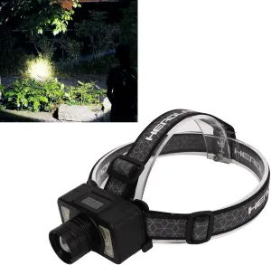Topyond Rechargeable LED Headlight With USB Charing,2 Modes,Lightweight,Induction Portable LED Headlamp for Hiking,Camping,RV Travel