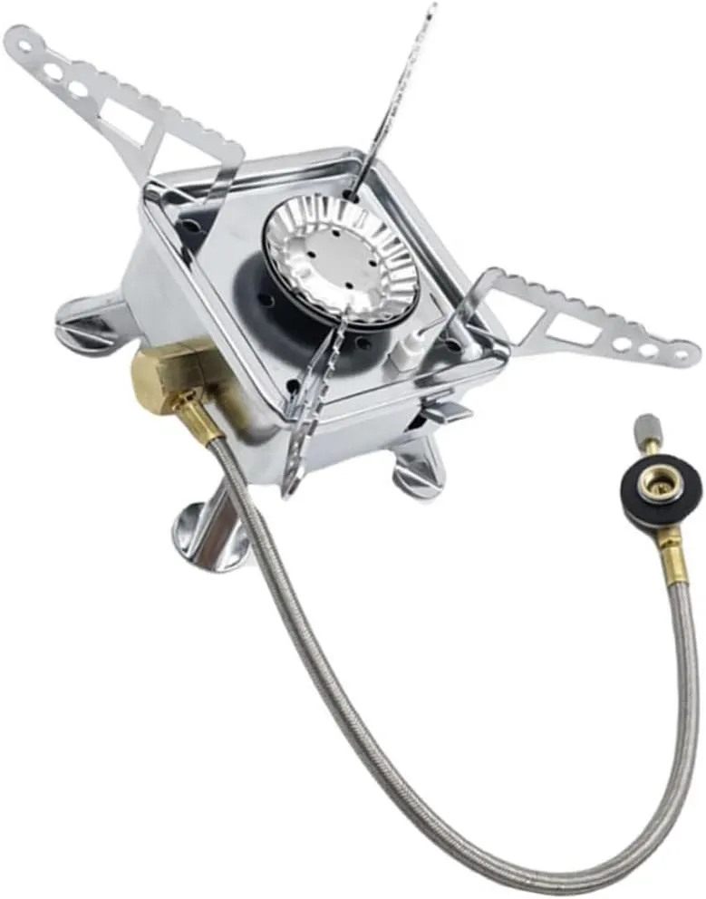 Toyvian Backpacking Stove Compact Outdoor Cooking Stove for Camping Trips Portable Propane Burner