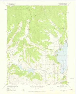 Trail Mountain CO topo map, 1:24000 Scale, 7.5 X 7.5 Minute, Historical, 1957, Updated 1959, 27.2 x 22 in