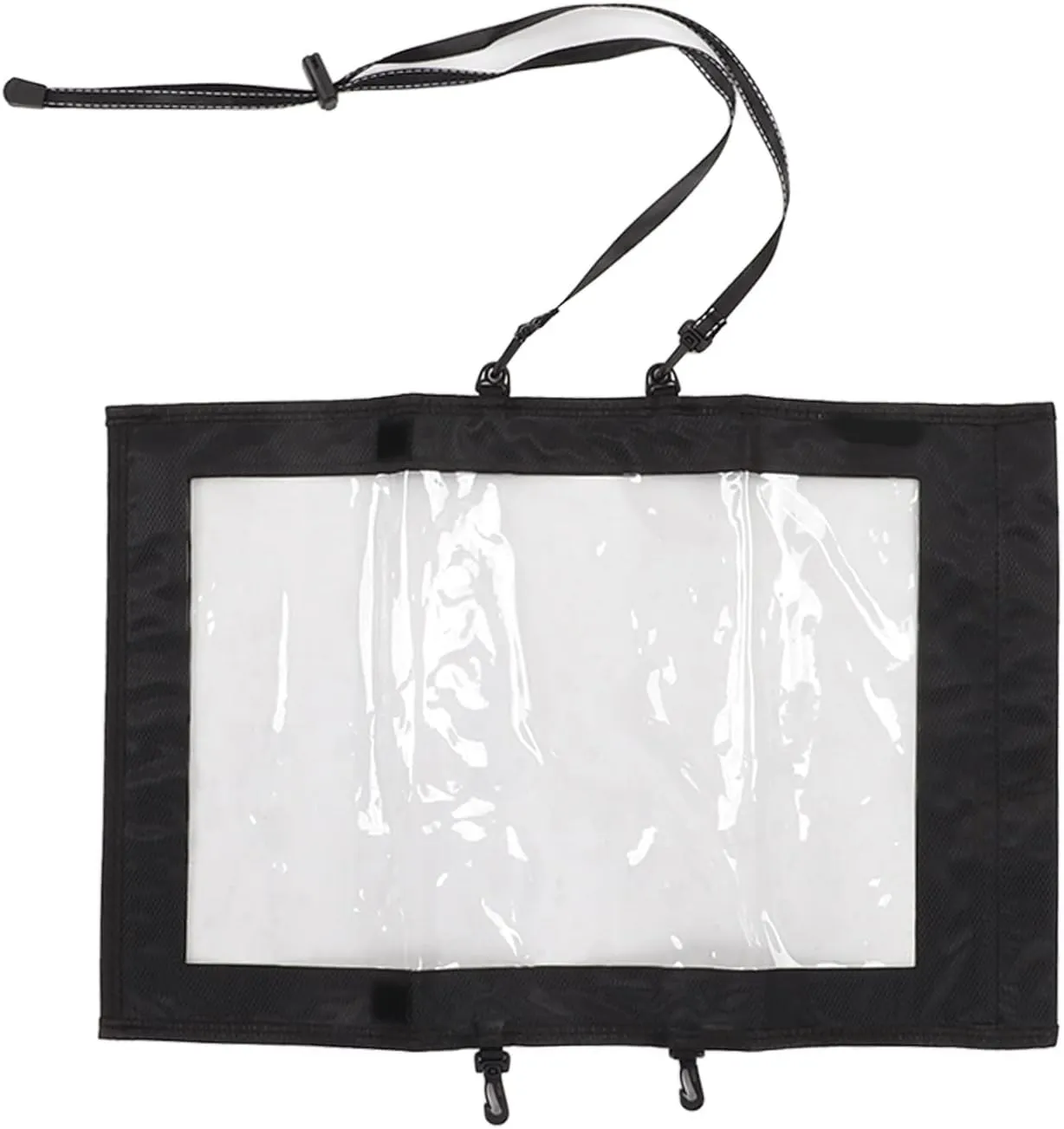 Transparent Hiking Map Pouch, Transparent TPU Map Dry Case Waterproof Map Case Holder Watertight Map Carrier 2 Additional Straps for Outdoors Camping