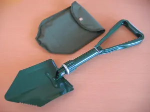 Tri-Folding Camping Shovel with Carry Bag