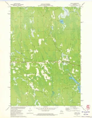 Tripoli WI topo map, 1:24000 Scale, 7.5 X 7.5 Minute, Historical, 1971, Updated 1973, 27.24 x 21.06 in