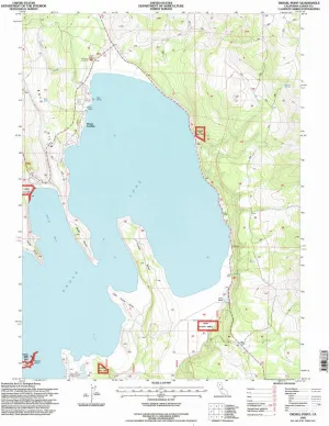 Troxel Point CA topo map, 1:24000 Scale, 7.5 X 7.5 Minute, Historical, 1995, Updated 1998, 26.7 x 21.4 in