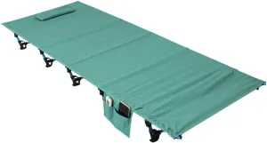 Ultralight Portable Folding Single Camp Bed Travel Cot Tent Bed Aluminium Alloy Metal Frame Outdoor Camping Hiking Fishing Beds with Storage Bag for Adult or Kids