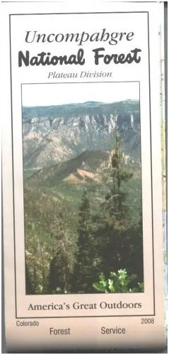 Uncompahgre National Forest Map (Plateau Division) - Waterproof Paperback – Folded Map, January 1, 2006