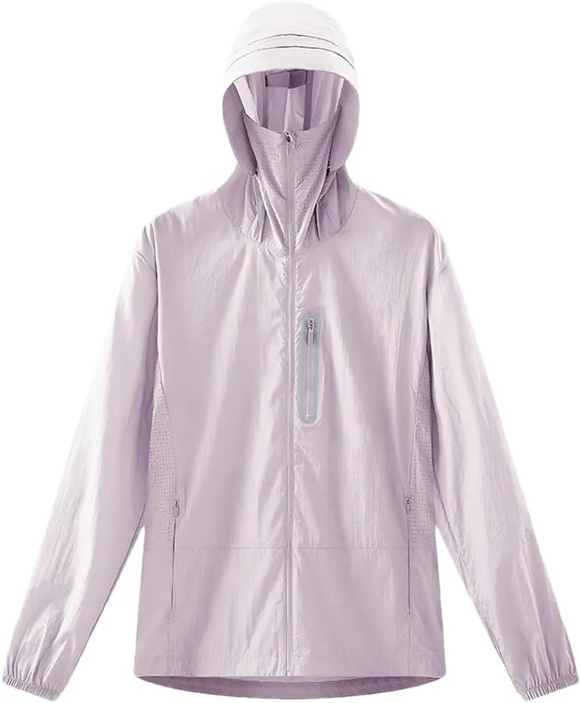 Unisex Anti-UV Windbreaker Camping Climbing Trekking Hiking Jacket Waterproof Sun Protective Coat