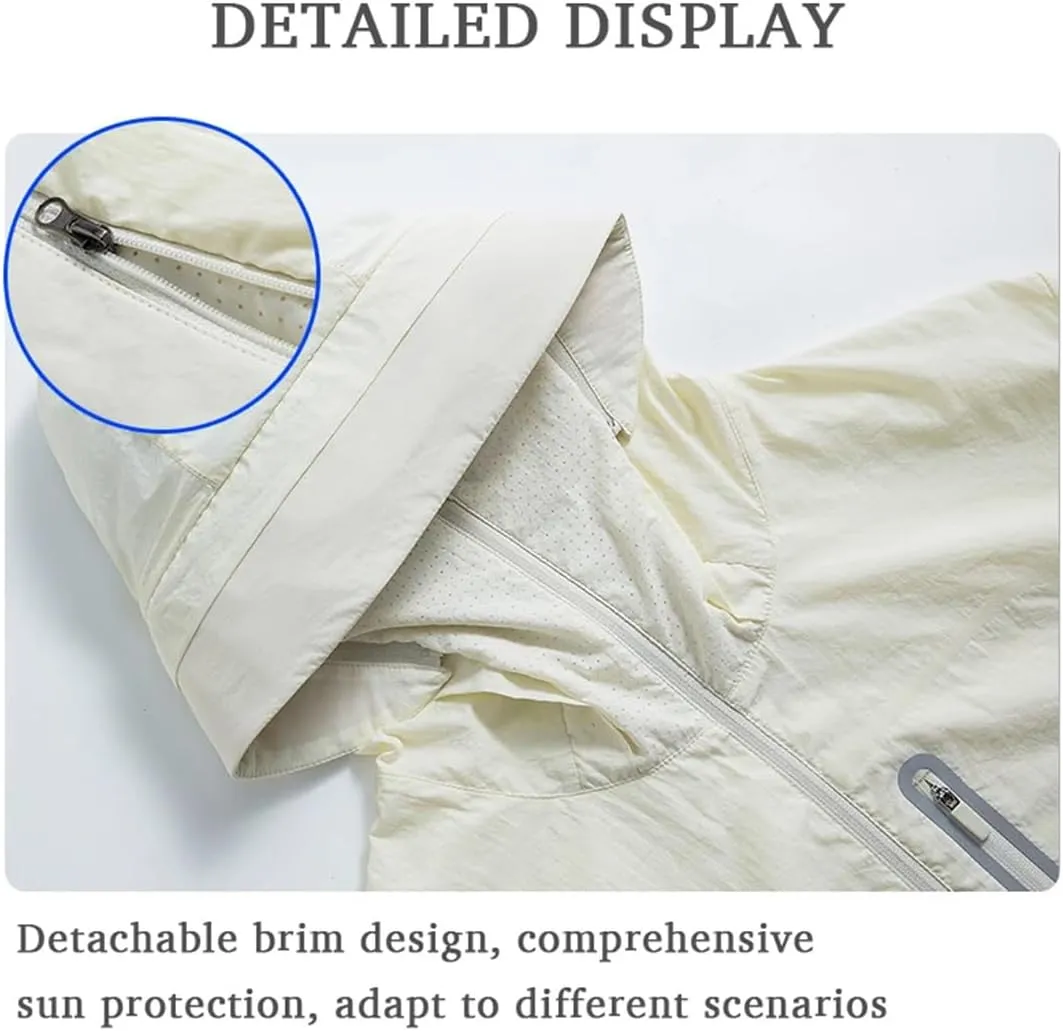 Unisex Anti-UV Windbreaker Camping Climbing Trekking Hiking Jacket Waterproof Sun Protective Coat