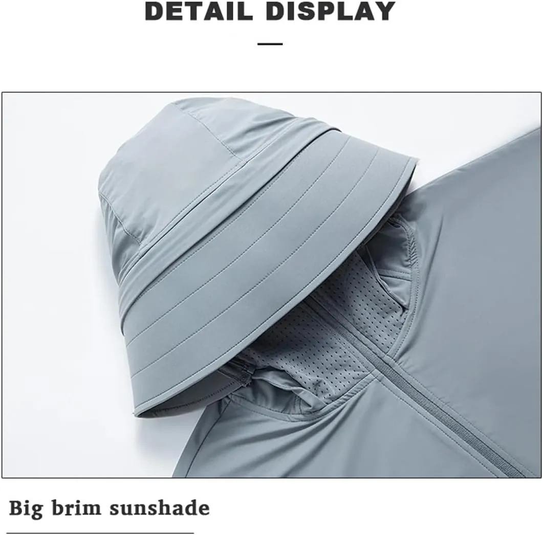 Unisex Summer Anti-UV Jackets Outdoor Protective Windbreaker Hiking Camping Climbing Coat