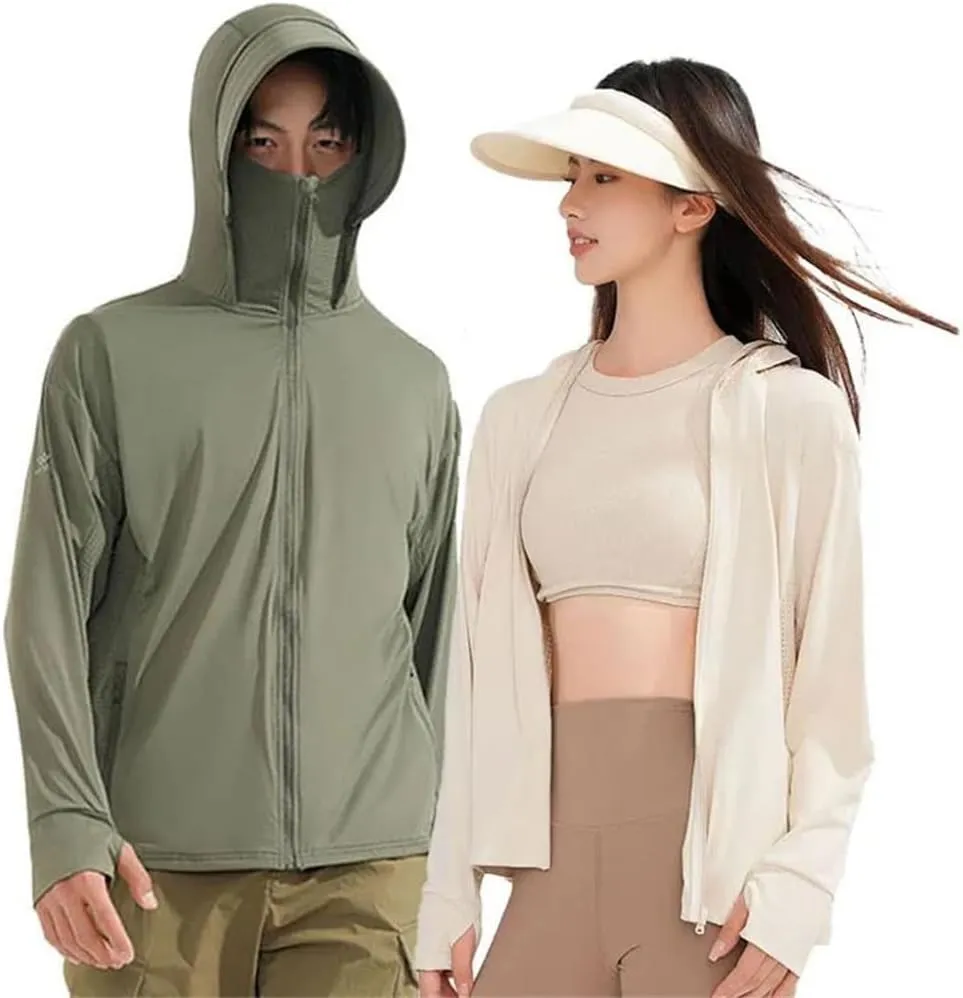 Unisex Summer Anti-UV Jackets Outdoor Protective Windbreaker Hiking Camping Climbing Coat