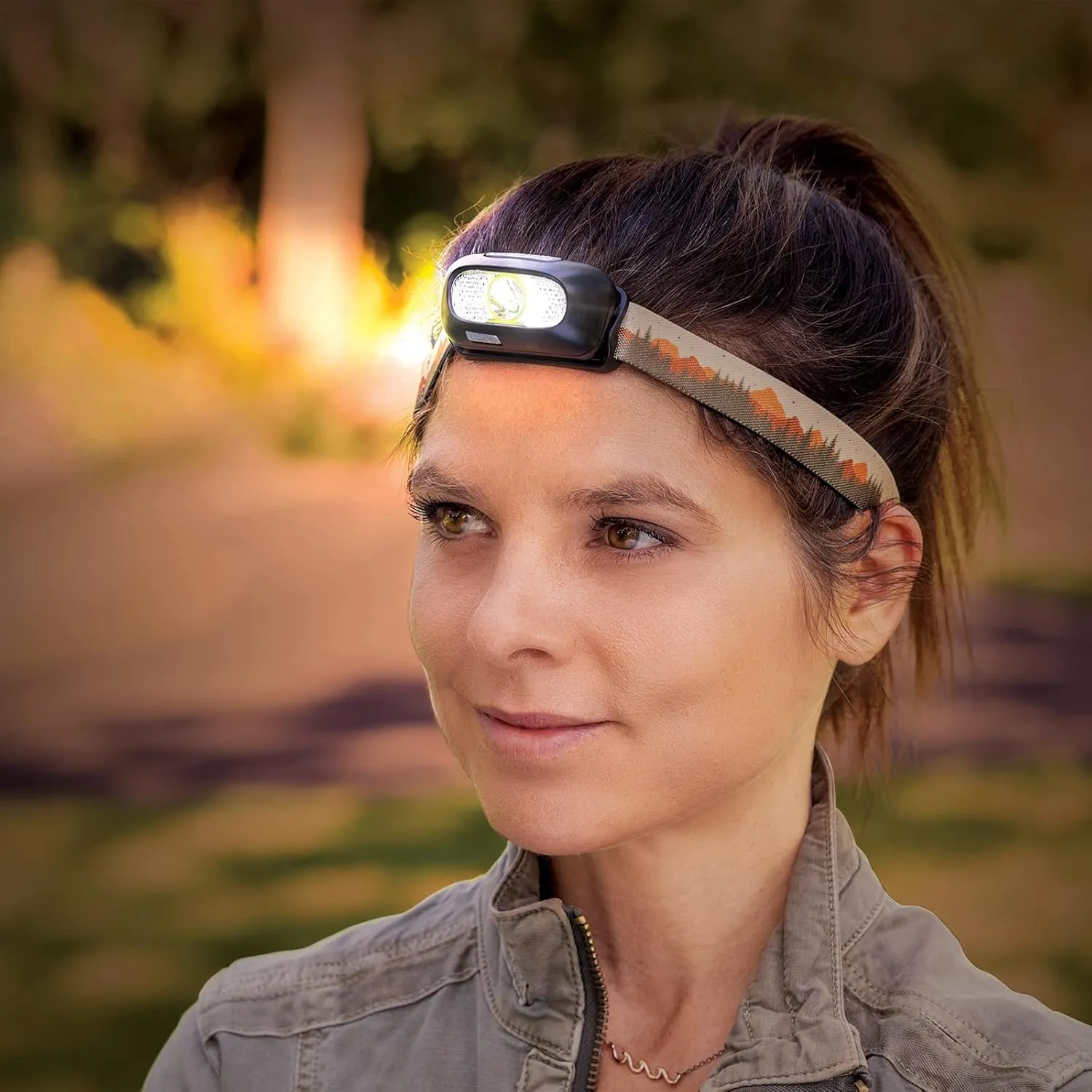 USB Rechargeable LED Headlamp 3W x 2 LED Water Resistant Adjustable Comfort Band Five Flash Modes One Size Fits Most - Navigator